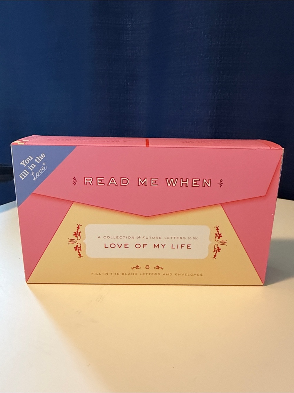 Knock Knock Read Me When Love of My Life Pink and Blue Stationery Set
